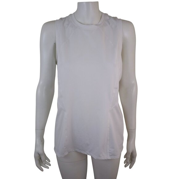 TAIL Sarita White Racerback Tennis Tank Womens L - Picture 1 of 6